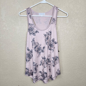 PJ Salvage Pink Clay Rose Print Lounge Tank Medium NWT (3771)